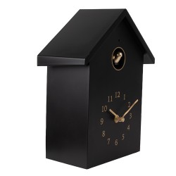 Clayre & Eef Cuckoo clock 20x10x26 cm Black Plastic