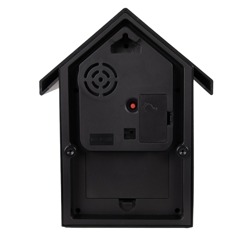 Clayre & Eef Cuckoo clock 20x10x26 cm Black Plastic