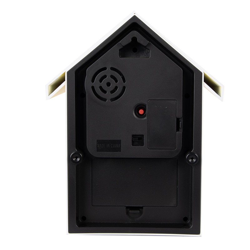 Clayre & Eef Cuckoo clock 20x10x26 cm White Plastic