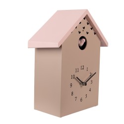 Clayre & Eef Koekoeksklok 20x10x26 cm Roze Kunststof