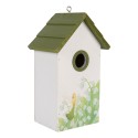 Clayre & Eef Casette per uccelli 15x10x22 cm Bianco Legno