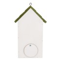 Clayre & Eef Casette per uccelli 15x10x22 cm Bianco Legno