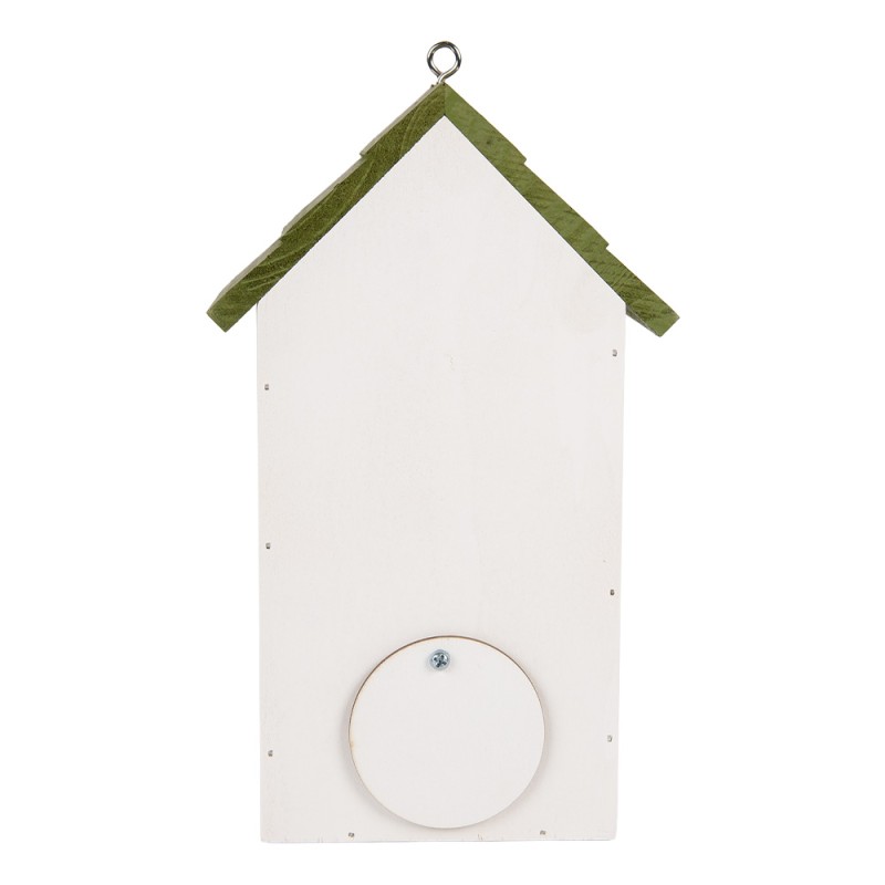 Clayre & Eef Casette per uccelli 15x10x22 cm Bianco Legno