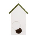 Clayre & Eef Casette per uccelli 15x10x22 cm Bianco Legno