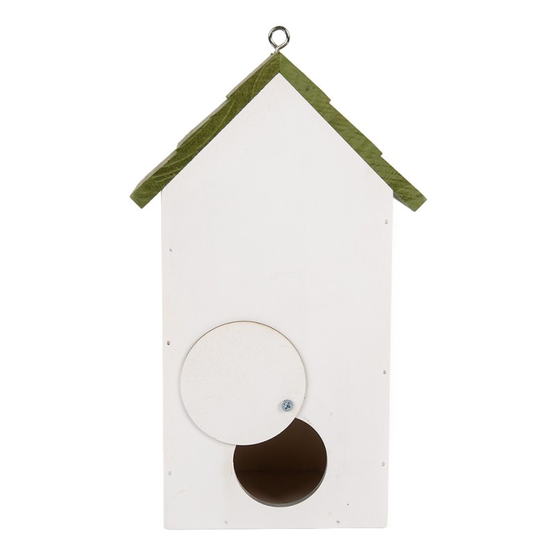 Clayre & Eef Casette per uccelli 15x10x22 cm Bianco Legno