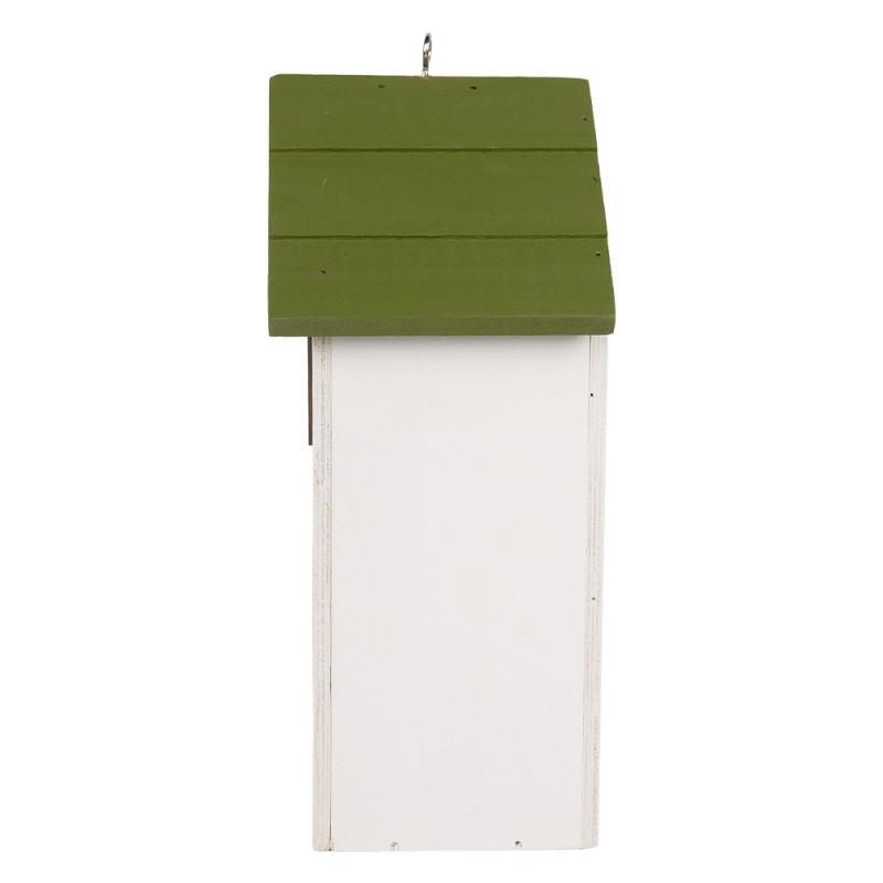 Clayre & Eef Casette per uccelli 15x10x22 cm Bianco Legno