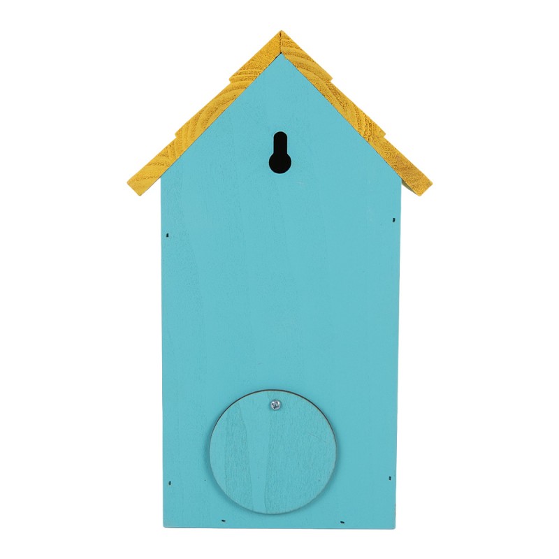 Clayre & Eef Casette per uccelli 15x10x22 cm Blu Legno