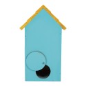 Clayre & Eef Casette per uccelli 15x10x22 cm Blu Legno