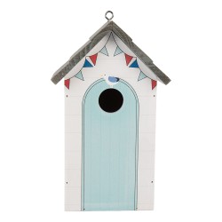 Clayre & Eef Casette per uccelli 15x10x22 cm Bianco Legno