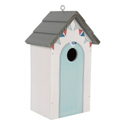 Clayre & Eef Casette per uccelli 15x10x22 cm Bianco Legno