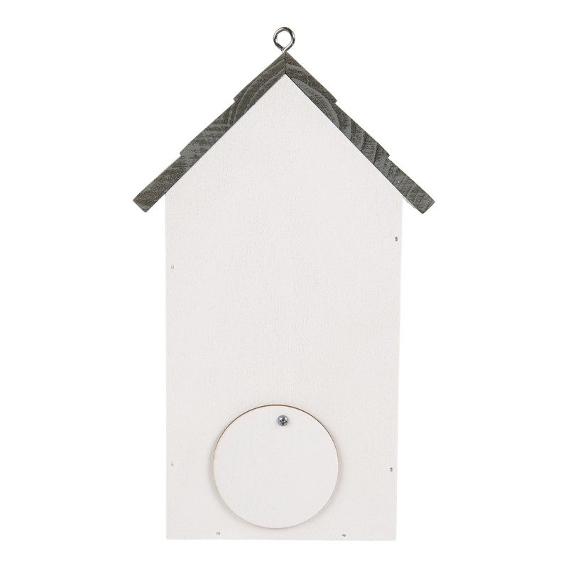 Clayre & Eef Casette per uccelli 15x10x22 cm Bianco Legno
