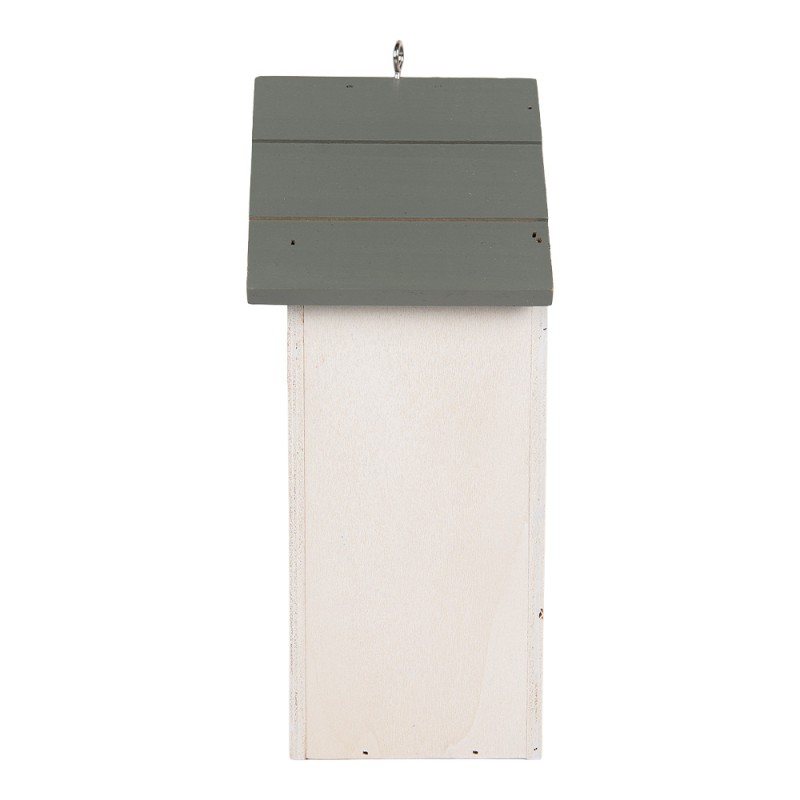 Clayre & Eef Casette per uccelli 15x10x22 cm Bianco Legno