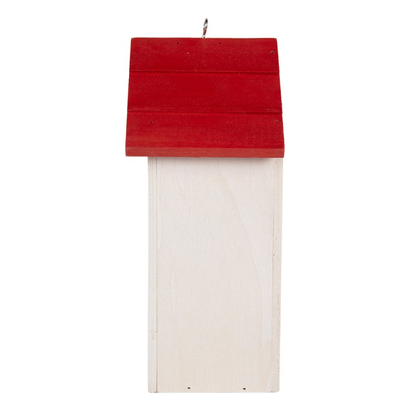 Clayre & Eef Casette per uccelli 15x10x22 cm Bianco Legno