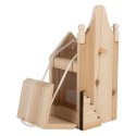 Clayre & Eef Casa per l'alimentazione 10x11x23 cm Marrone Legno