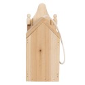 Clayre & Eef Casa per l'alimentazione 10x11x23 cm Marrone Legno