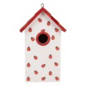 Clayre & Eef Casette per uccelli 15x10x22 cm Bianco Legno