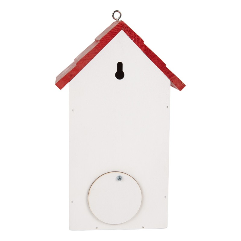 Clayre & Eef Casette per uccelli 15x10x22 cm Bianco Legno