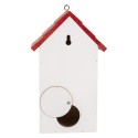 Clayre & Eef Casette per uccelli 15x10x22 cm Bianco Legno