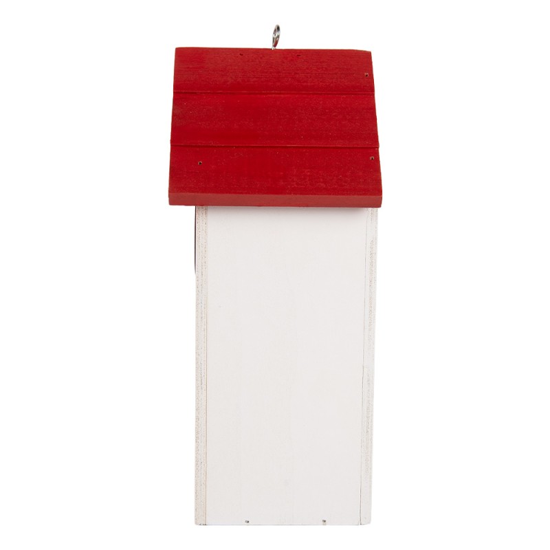 Clayre & Eef Casette per uccelli 15x10x22 cm Bianco Legno