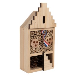 Clayre & Eef Hotel per insetti 12x7x25 cm Marrone Legno