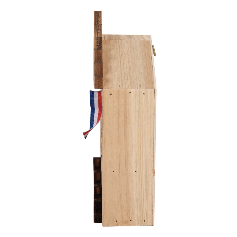 Clayre & Eef Hotel per insetti 12x7x25 cm Marrone Legno