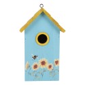 Clayre & Eef Casette per uccelli 15x10x22 cm Blu Legno