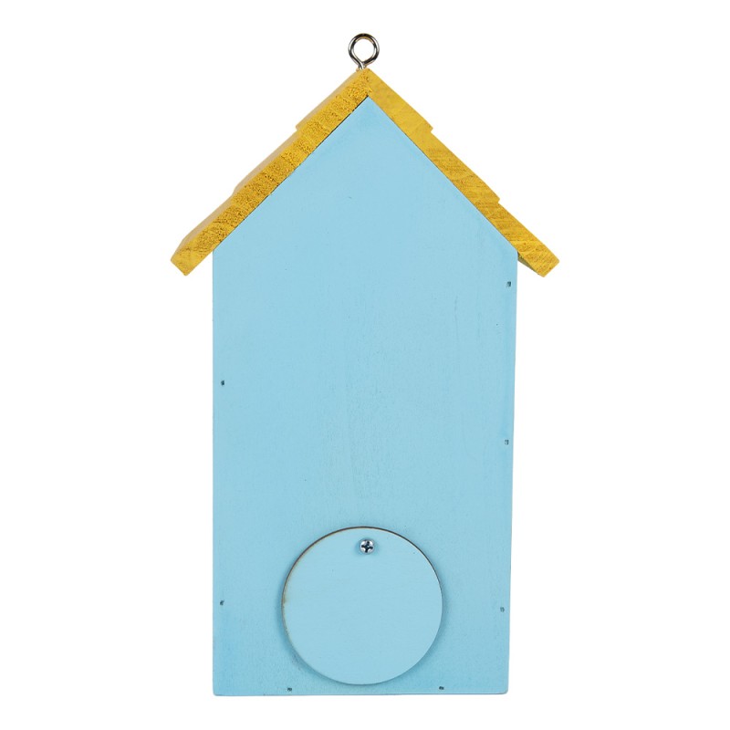 Clayre & Eef Casette per uccelli 15x10x22 cm Blu Legno