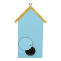 Clayre & Eef Casette per uccelli 15x10x22 cm Blu Legno
