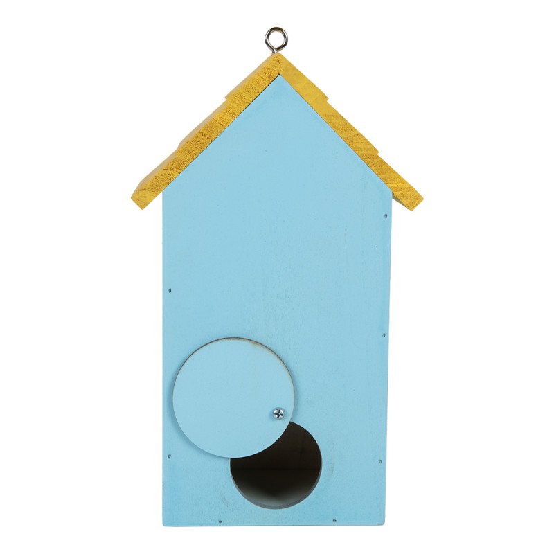Clayre & Eef Casette per uccelli 15x10x22 cm Blu Legno