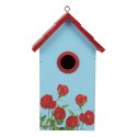 Clayre & Eef Casette per uccelli 15x10x22 cm Blu Legno