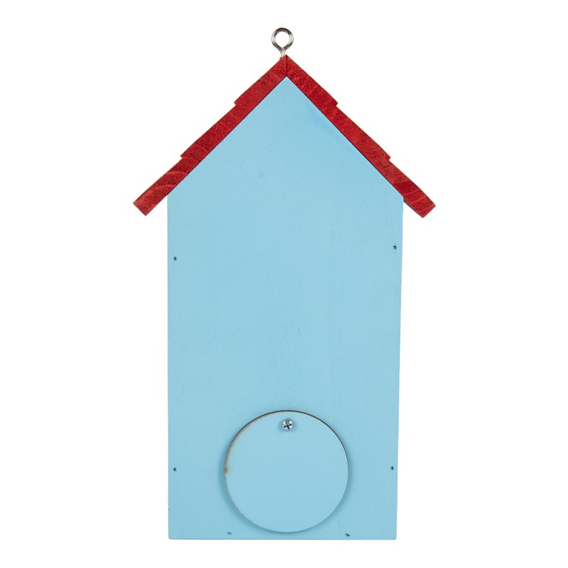 Clayre & Eef Casette per uccelli 15x10x22 cm Blu Legno