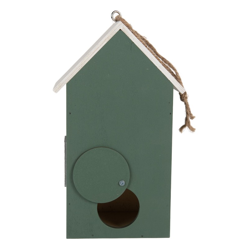 Clayre & Eef Casette per uccelli 15x10x22 cm Verde Legno
