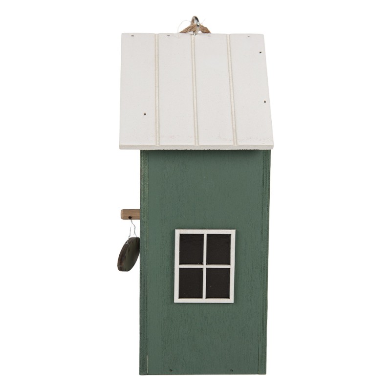 Clayre & Eef Casette per uccelli 15x10x22 cm Verde Legno