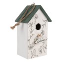 Clayre & Eef Casette per uccelli 15x10x22 cm Bianco Legno