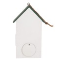 Clayre & Eef Casette per uccelli 15x10x22 cm Bianco Legno