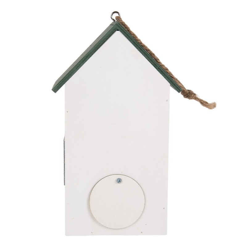 Clayre & Eef Casette per uccelli 15x10x22 cm Bianco Legno