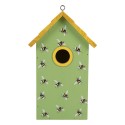 Clayre & Eef Casette per uccelli 15x10x22 cm Verde Legno