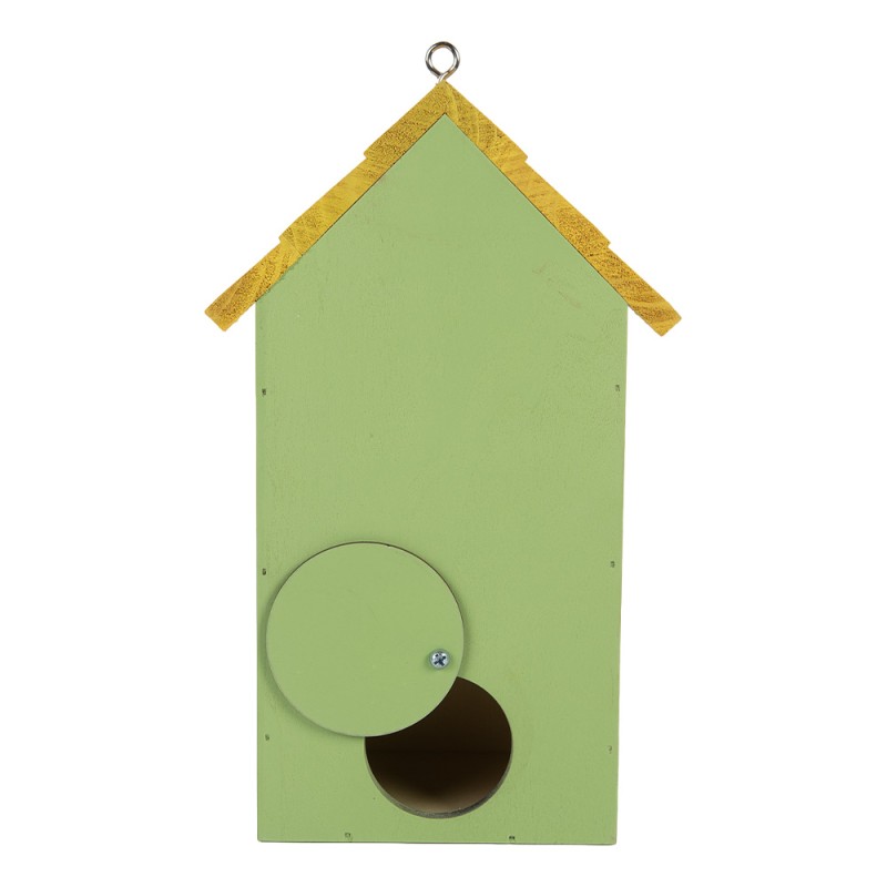 Clayre & Eef Casette per uccelli 15x10x22 cm Verde Legno