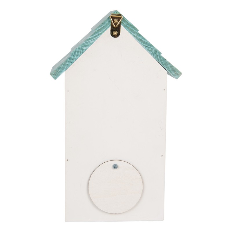 Clayre & Eef Casette per uccelli 15x10x22 cm Bianco Legno