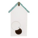 Clayre & Eef Casette per uccelli 15x10x22 cm Bianco Legno
