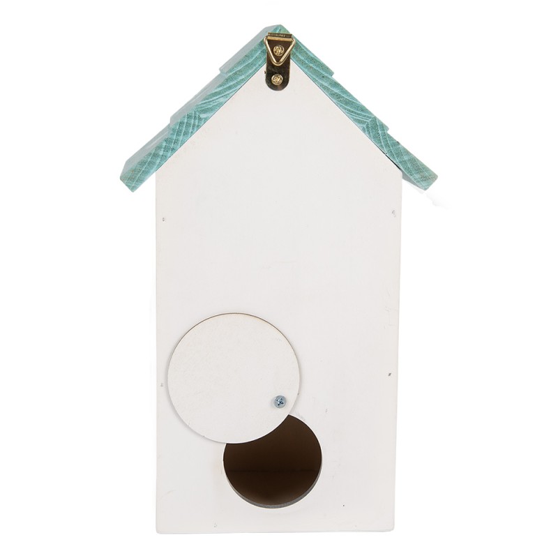 Clayre & Eef Casette per uccelli 15x10x22 cm Bianco Legno