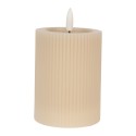 Clayre & Eef Candela LED 8x13 cm Beige Cera