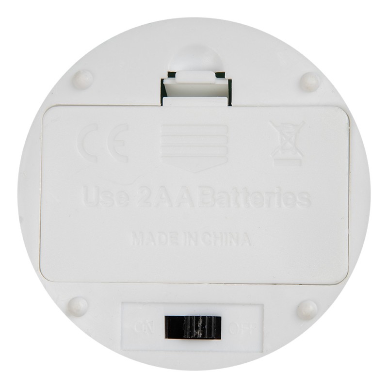 Clayre & Eef Candela LED Ø 8x13 cm Marrone Cera