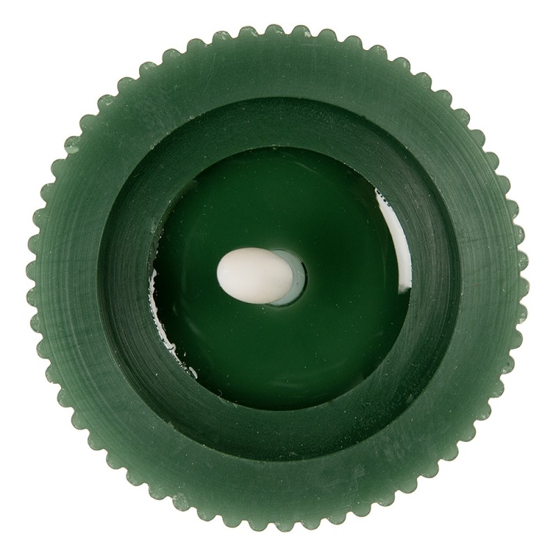 Clayre & Eef Candela LED Ø 8x13 cm Verde Cera