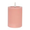 Clayre & Eef Candela LED Ø 8x13 cm Rosa Cera
