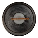 Clayre & Eef LED Candle Ø 8x10 cm Brown Plastic