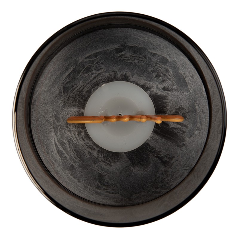 Clayre & Eef LED Candle Ø 8x10 cm Brown Plastic
