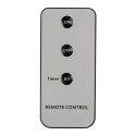 Clayre & Eef Set di 10 candele da cena a LED Ø 2x14 cm Bianco Cera
