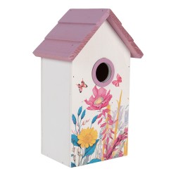 Clayre & Eef Nichoir 15x10x22 cm Blanc Bois