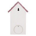 Clayre & Eef Vogelhaus 15x10x22 cm Weiß Holz
